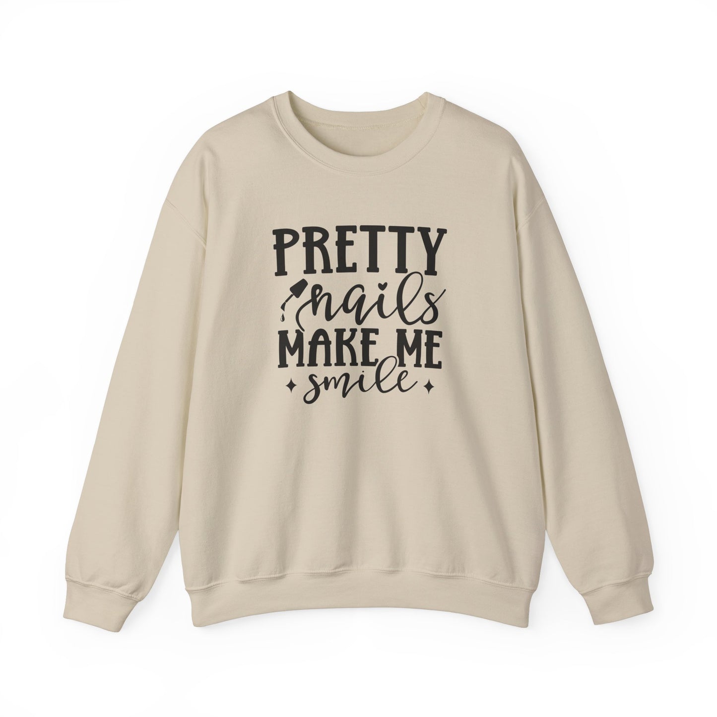 Pretty Nails Make Me Smile - Unisex Heavy Blend⢠Crewneck Sweatshirt