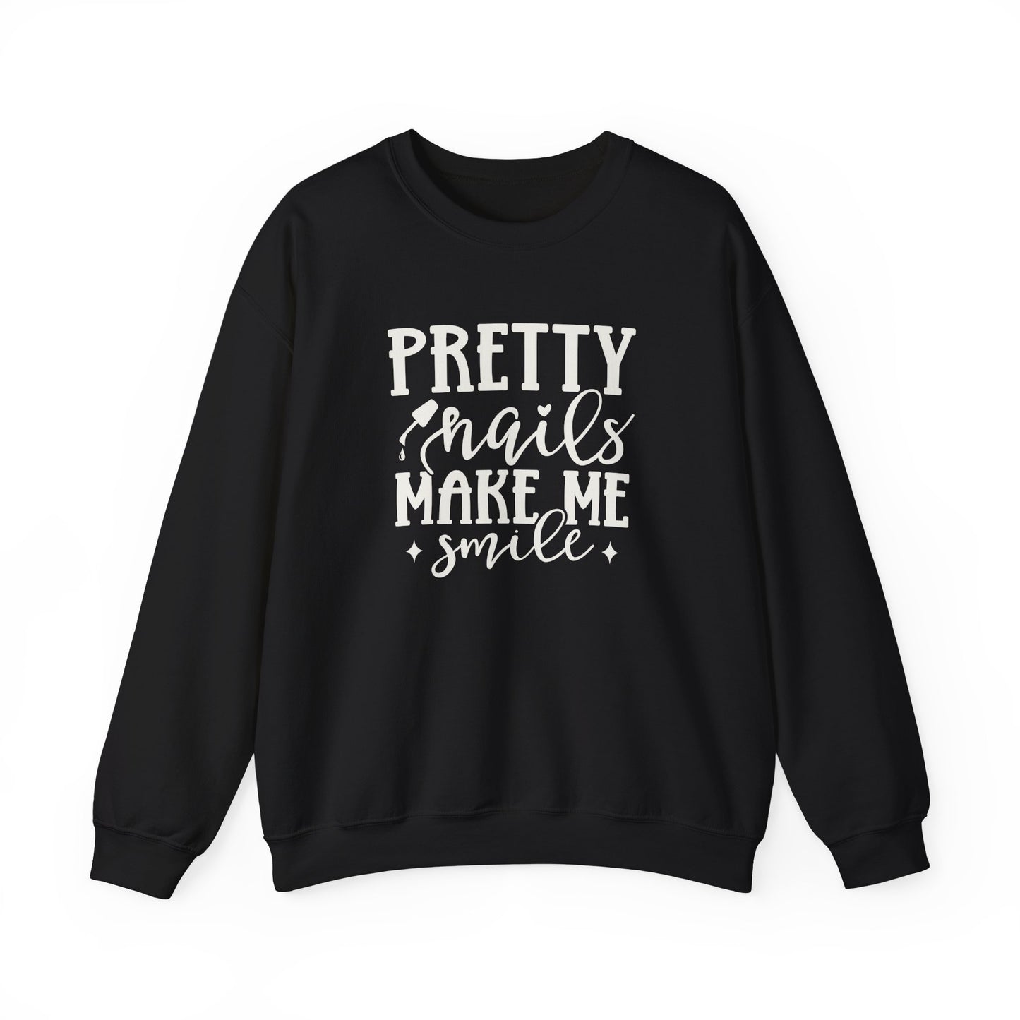 Pretty Nails Make Me Smile - Unisex Heavy Blend⢠Crewneck Sweatshirt
