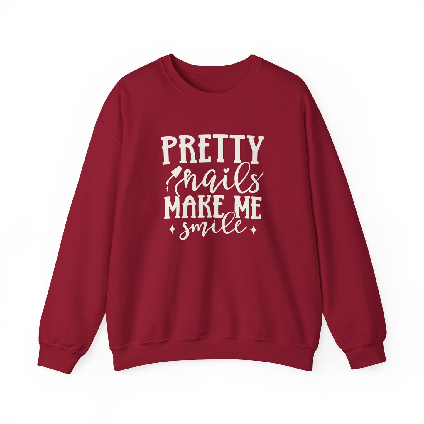 Pretty Nails Make Me Smile - Unisex Heavy Blend⢠Crewneck Sweatshirt