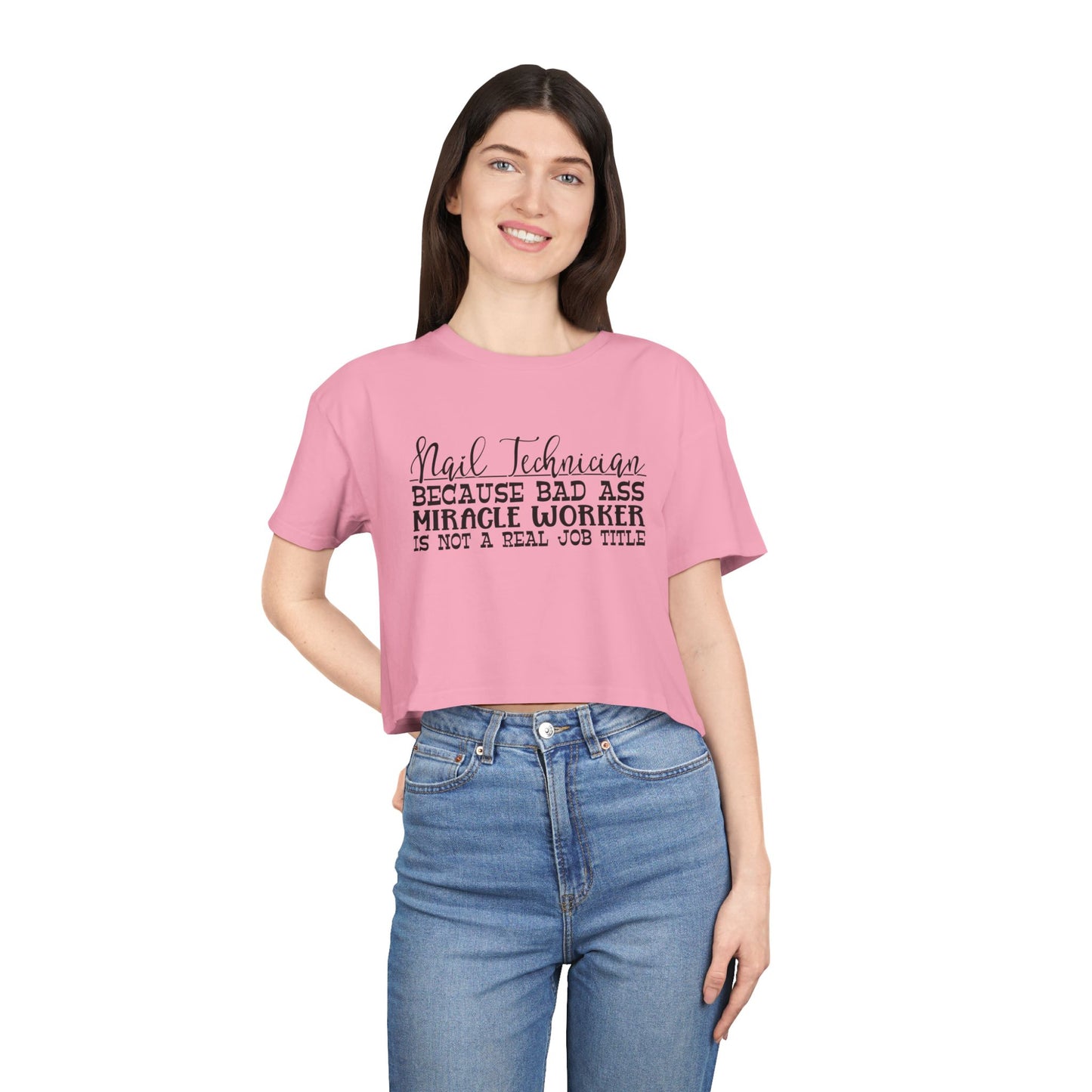 Nail Technician - Women's Crop Tee