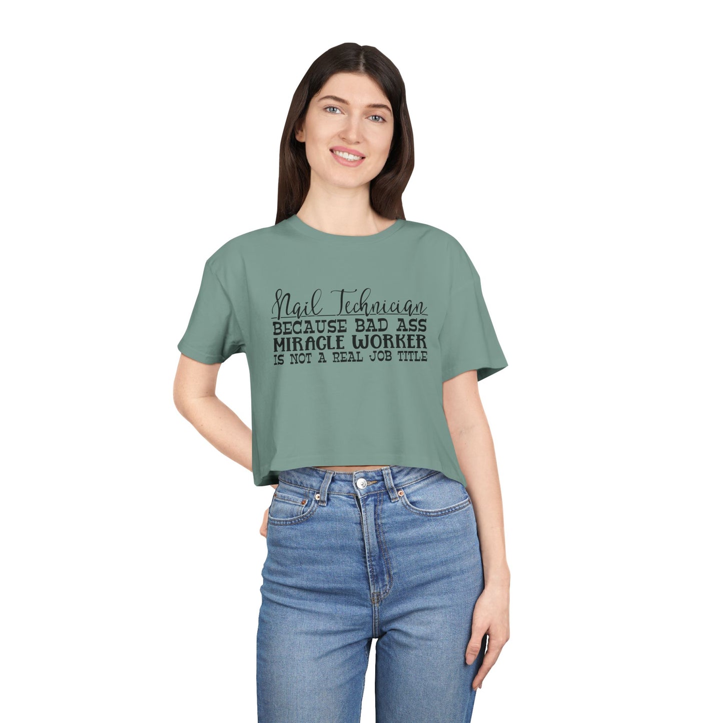 Nail Technician - Women's Crop Tee