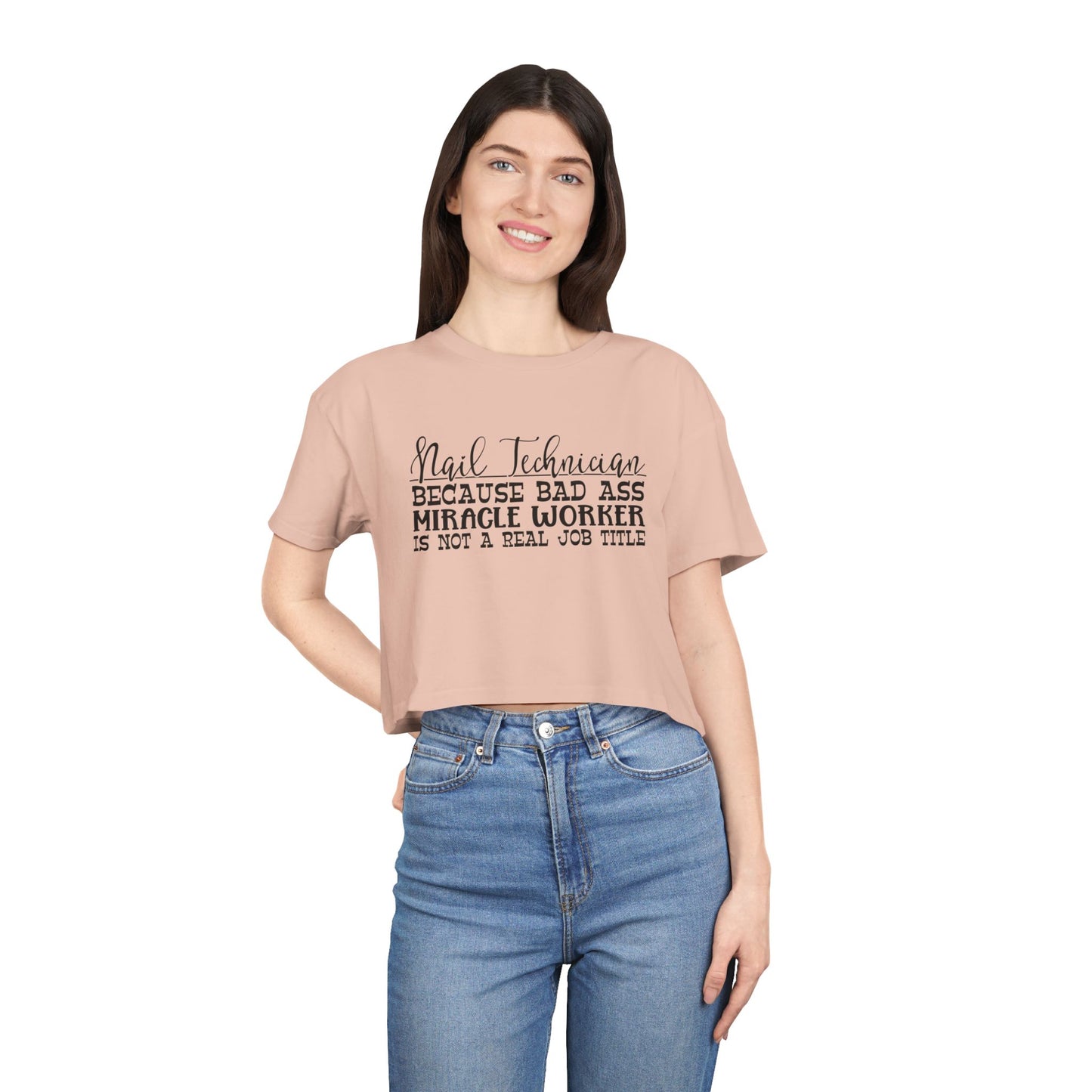 Nail Technician - Women's Crop Tee