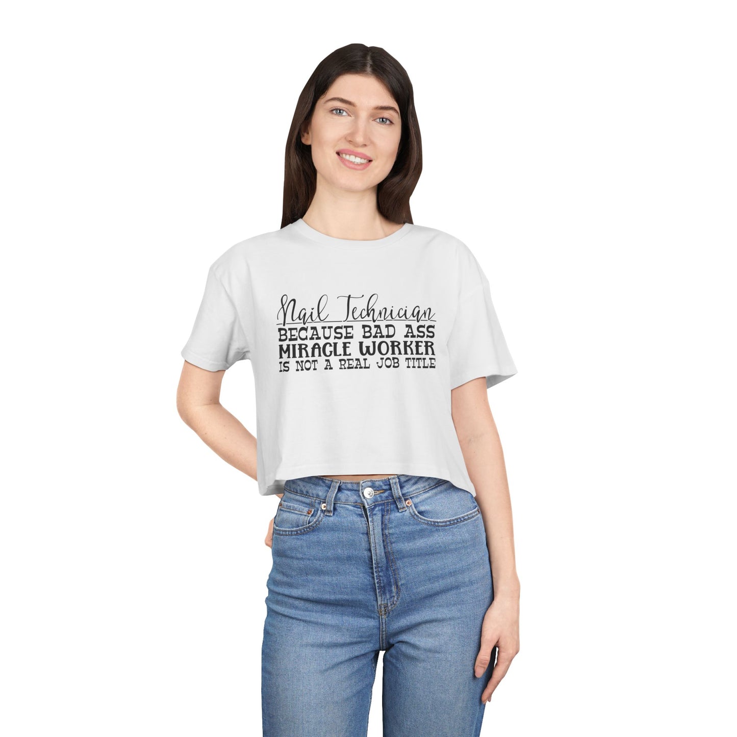 Nail Technician - Women's Crop Tee