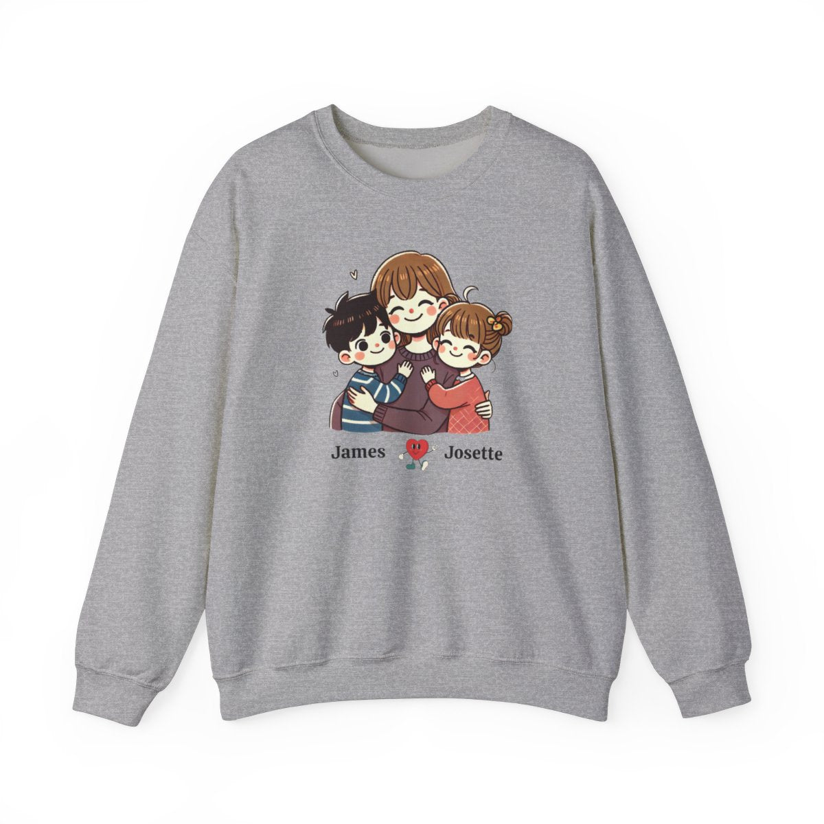 Personalized Mom & Kids Sweatshirt – Custom Name Edition