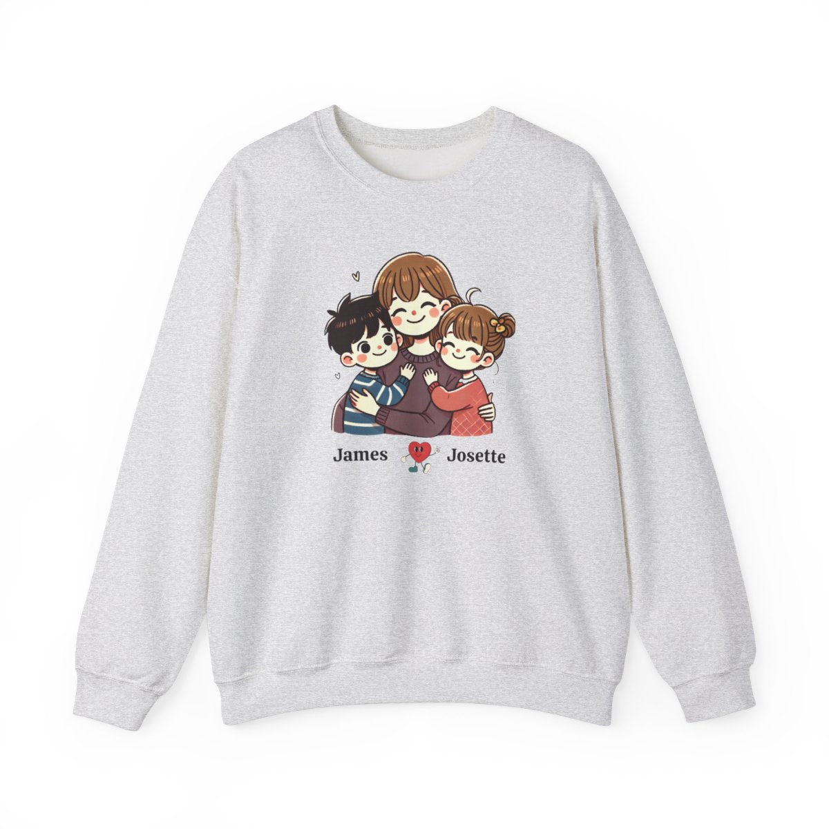 Personalized Mom & Kids Sweatshirt – Custom Name Edition