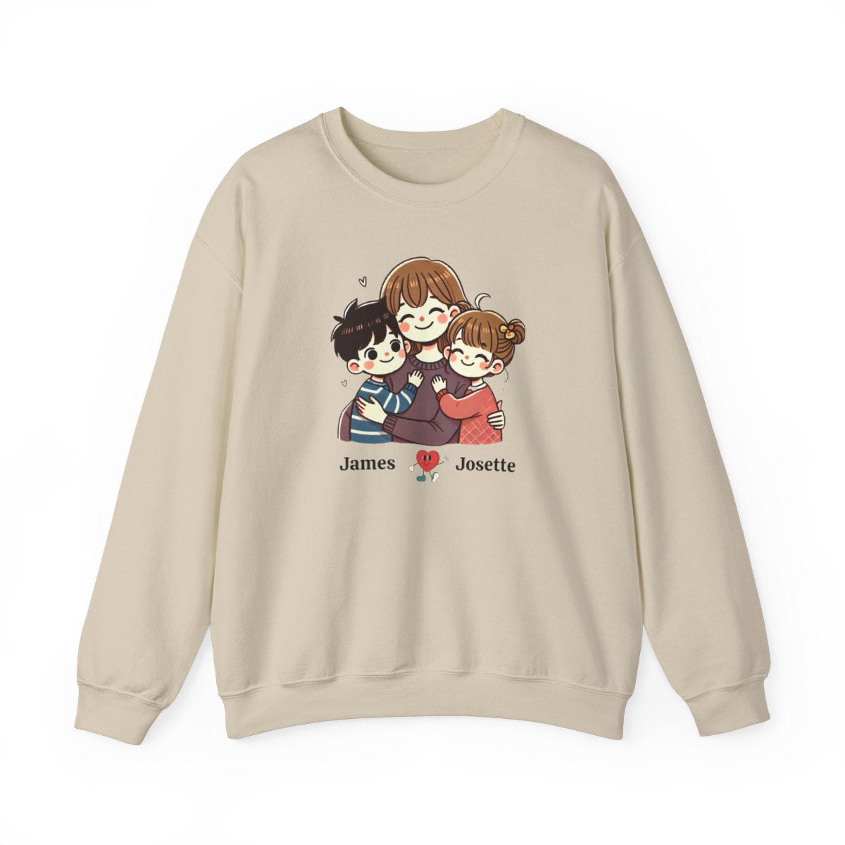 Personalized Mom & Kids Sweatshirt – Custom Name Edition