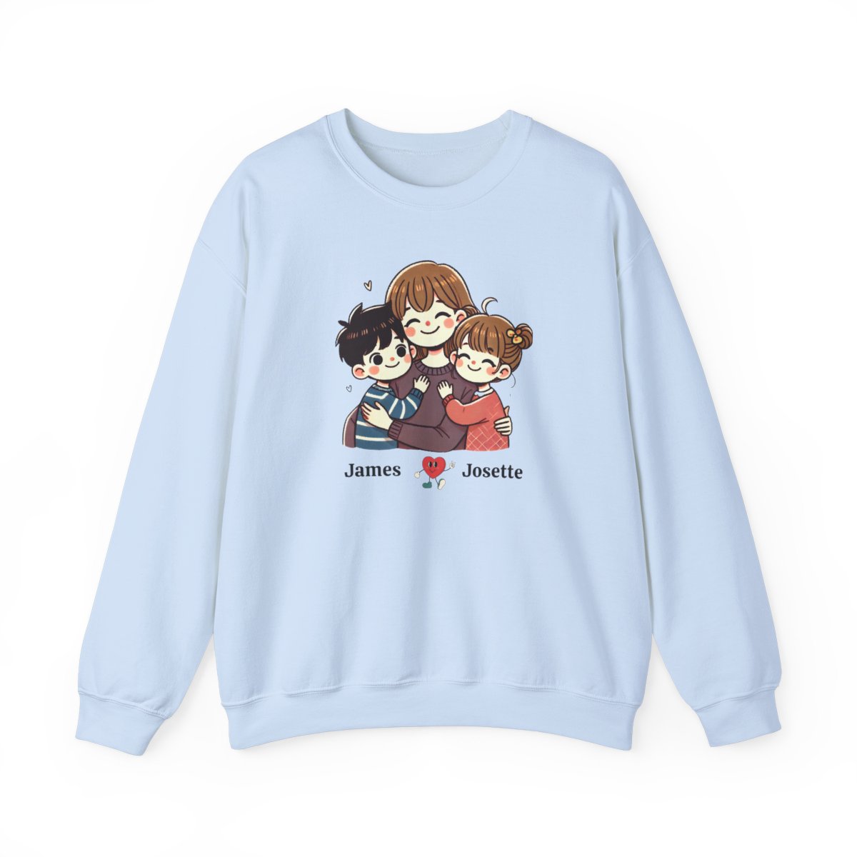 Personalized Mom & Kids Sweatshirt – Custom Name Edition