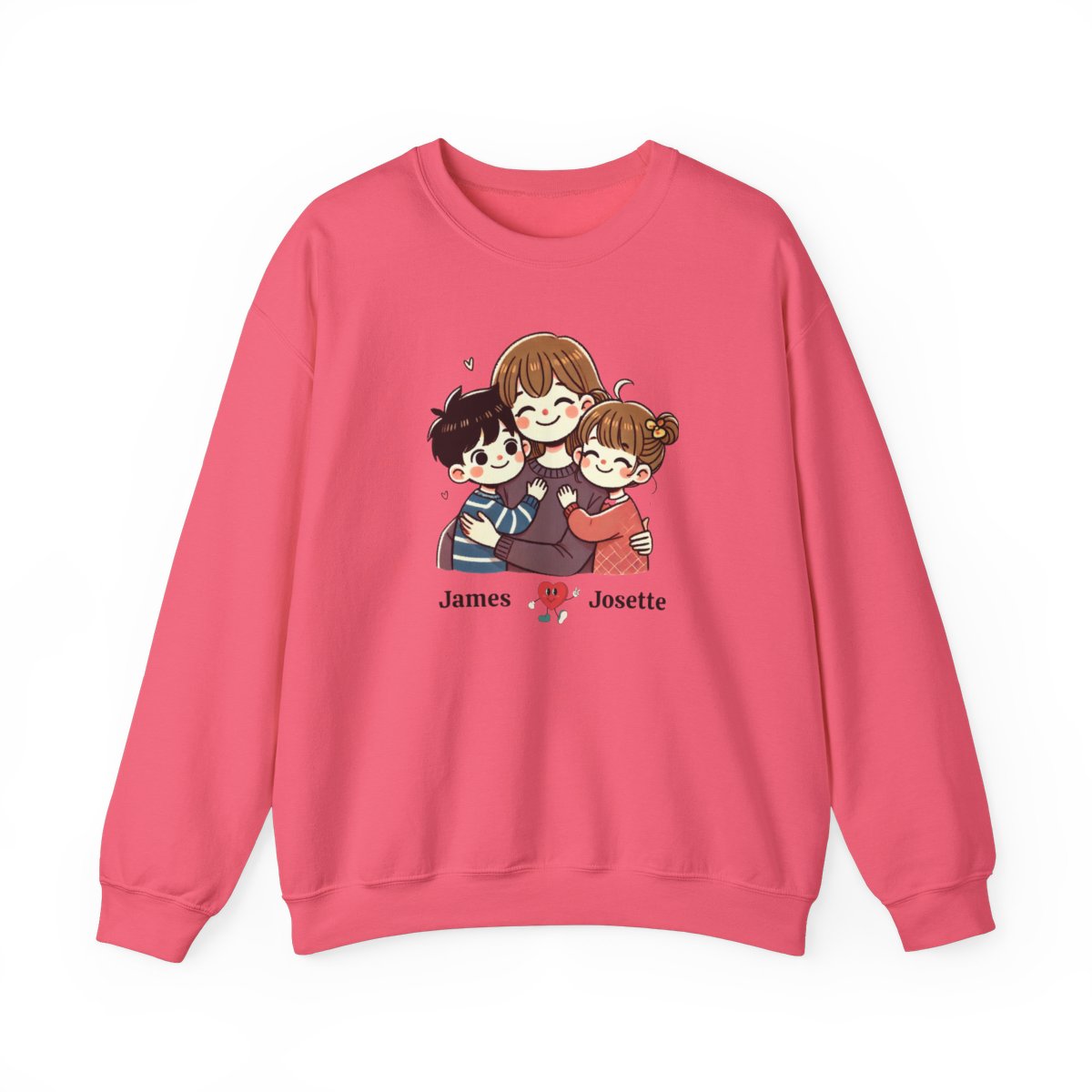 Personalized Mom & Kids Sweatshirt – Custom Name Edition