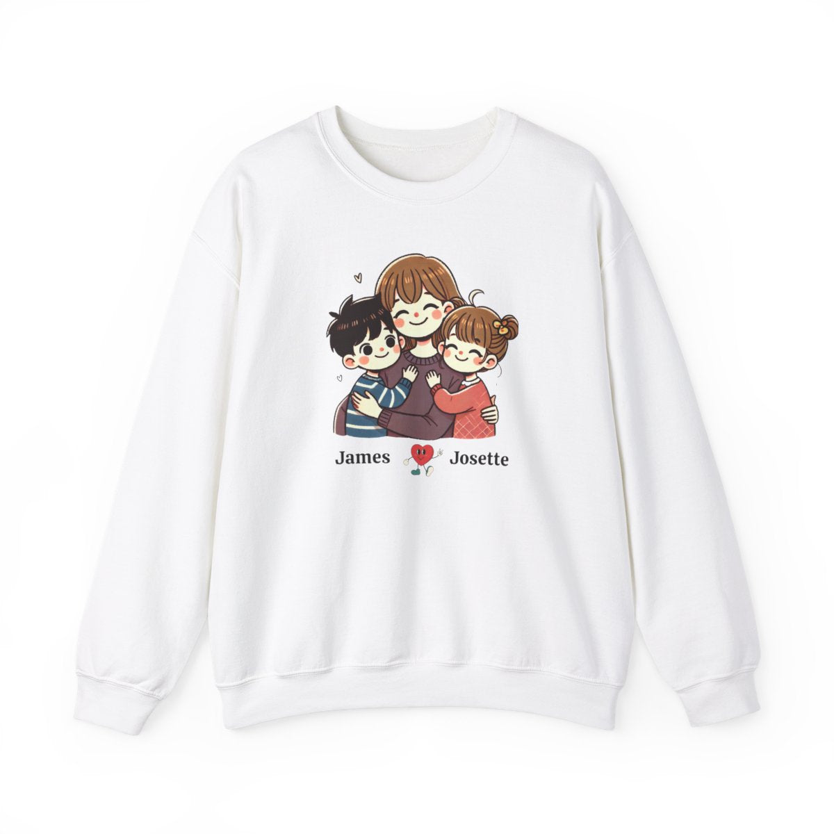 Personalized Mom & Kids Sweatshirt – Custom Name Edition